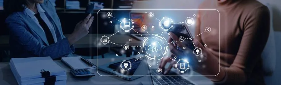 Clean modern website design displayed on a laptop screen